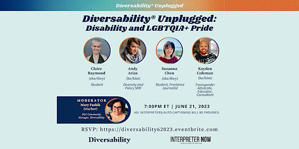 Diversability® Unplugged: Disability & LGBTQIA+ Pride